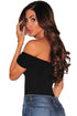 Black Off Shoulder Bodysuit